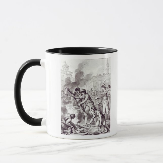 Taza Mercancías inglesas quemadas en Amsterdam (Izquierda)