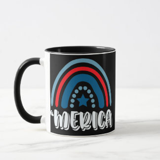 Taza Merica Americana Bandera de EE. UU. 4 de julio Arc