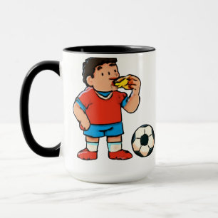 Taza Merienda de Medio Tiempo – Pizza de Fútbol Diverti