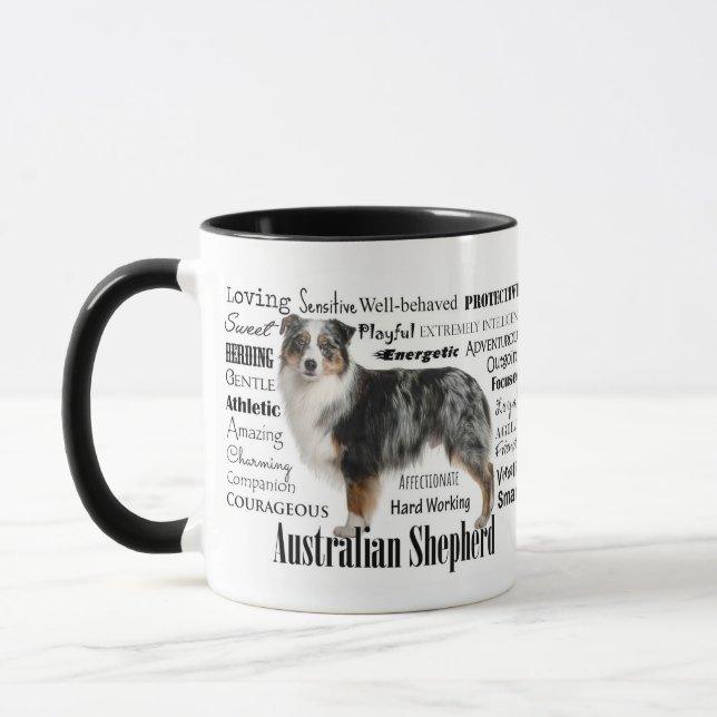 Taza Merle Australian Shepherd (Izquierda)