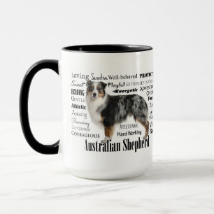 Taza Merle Australian Shepherd