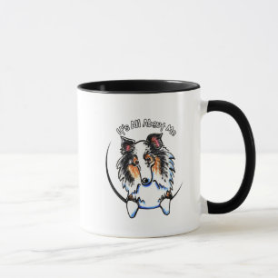 Taza Merle azul Sheltie IAAM