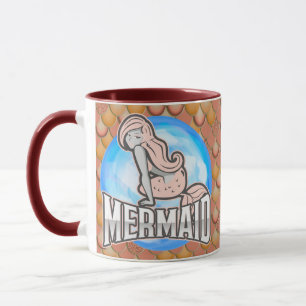 Taza Mermaid Cute PINK Mug