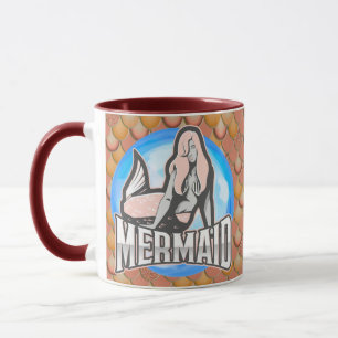 Taza Mermaid Cute PINK Mug