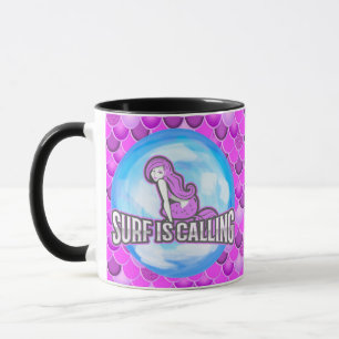 Taza Mermaid Cute Purple Mug