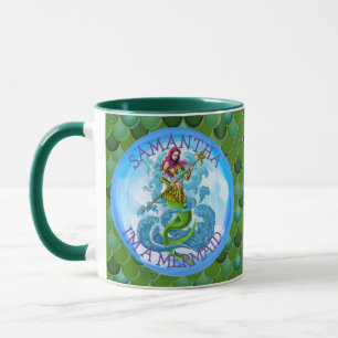 Taza Mermaid Warrior Green Soy MERMAID