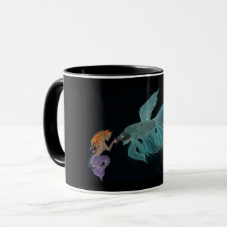 Taza Mermaid y Betta Fish