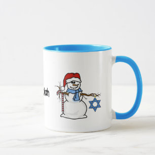 Taza Merry Chrismukkah Snowman Mug