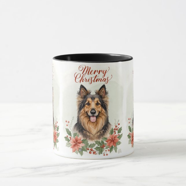 Taza Merry Christmas Dog Cozy Holiday Mug (Centro)