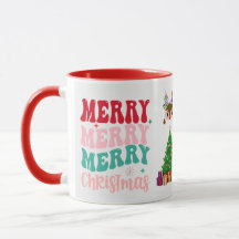 Taza Merry Christmas, Feliz Navidad