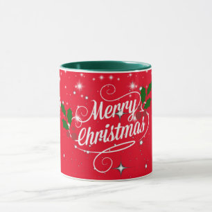 Taza Merry Christmas ornamental design