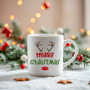 Taza Merry Christmas Reindeer