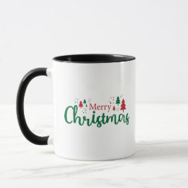 Taza Merry Christmas Tree Holiday Mug, 11 oz