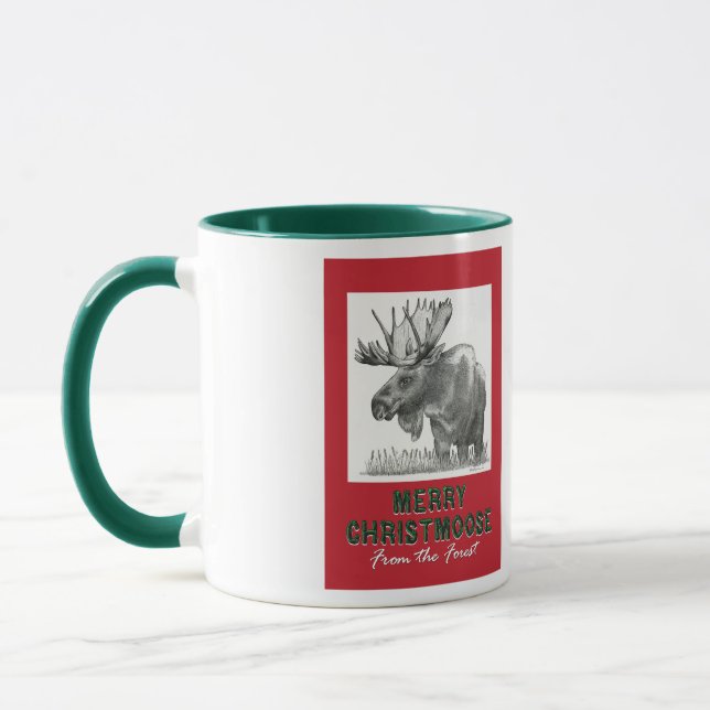 Taza Merry Christmoose (Izquierda)