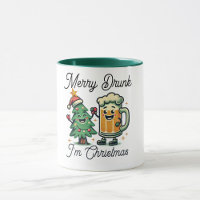 Merry Drunk Funny Navidades