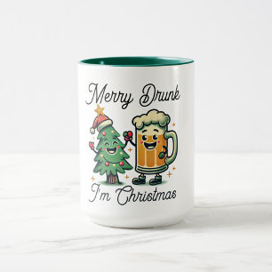 Taza Merry Drunk Funny Navidades