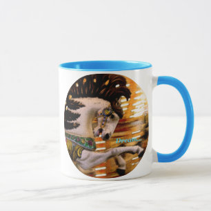 Taza Merry Go Round Horse Paintam Dream