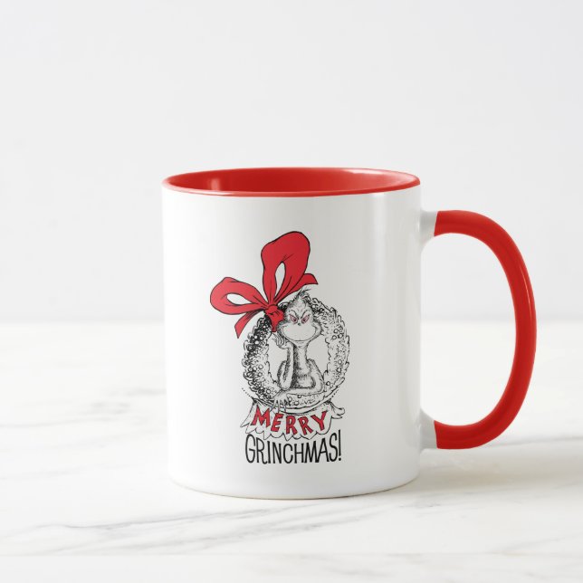 Taza Merry Grinchmas Wreath (Derecha)