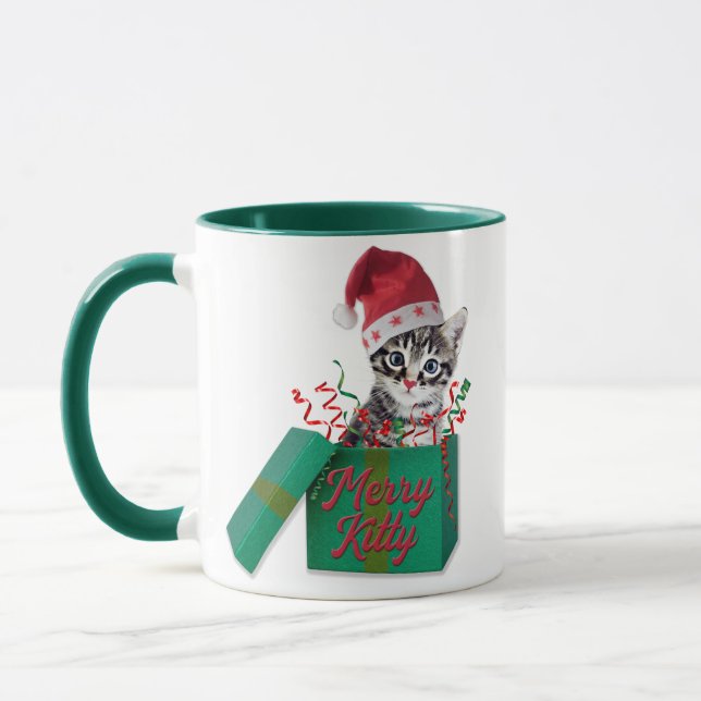 Taza Merry Kitty, Feliz Navidad (Izquierda)