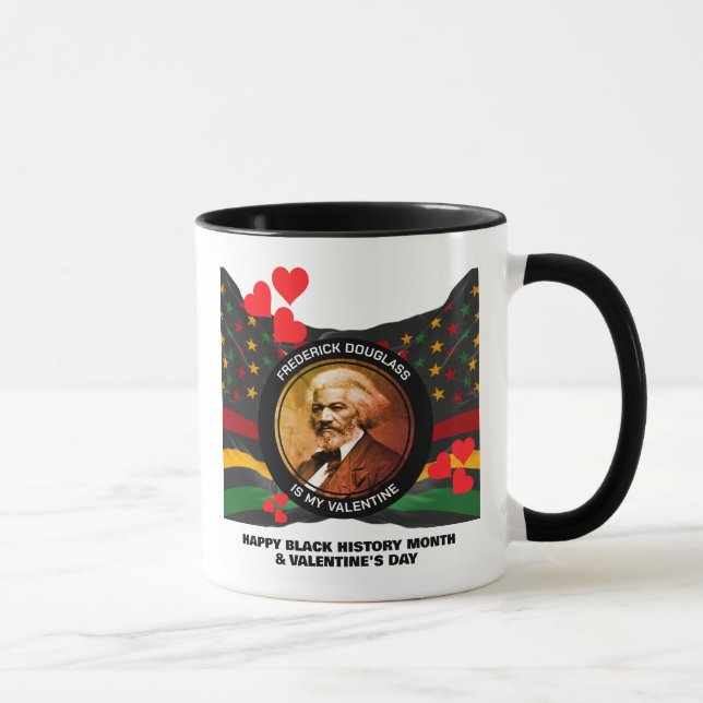 Taza Mes de historia negra FREDERICK DOUGLASS Valentine (Derecha)