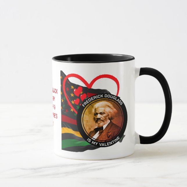 Taza Mes de historia negra FREDERICK DOUGLASS Valentine (Derecha)