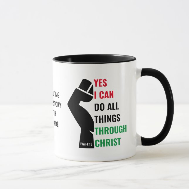 Taza Mes de la historia negra cristiana SÍ PUEDO (Derecha)