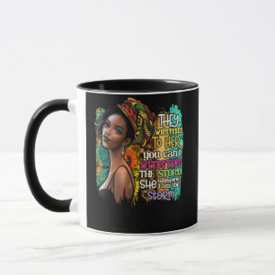 Taza Mes de la Historia Negra Mujer Africana Afro La To