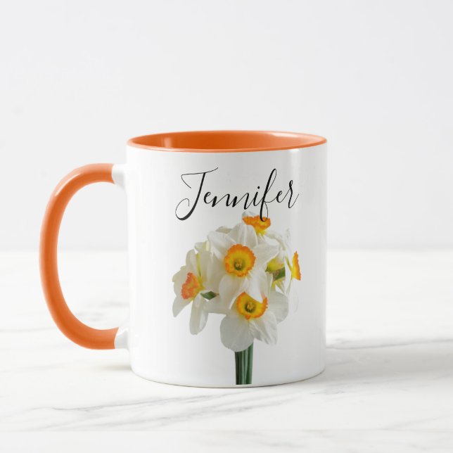 Taza Mes de nacimiento flor-Mug personalizada de diciem (Izquierda)