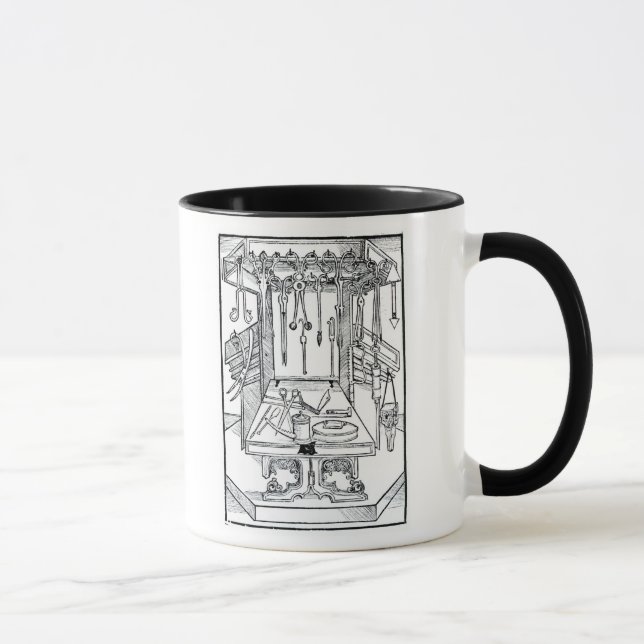 Taza Mesa de operaciones e instrumentos quirúrgicos, de (Derecha)