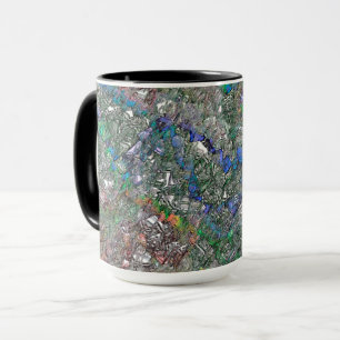 Taza Mess de piezas de color que no existen realmente