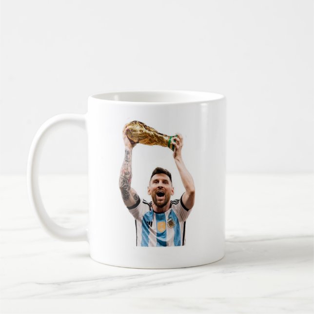 Taza Messi con la COPA del MUNDO (Izquierda)