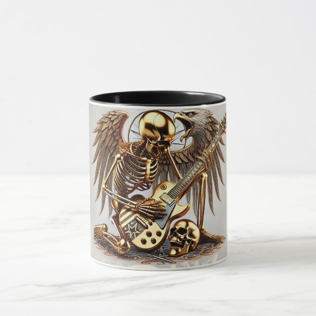 Taza Metal Rockgitarrist mit Adler und Flügel (Centro)