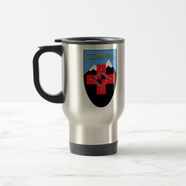 Taza metalizado del viaje de COMPAS (Izquierda)