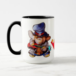 Taza Metalphant con guitarra Mug