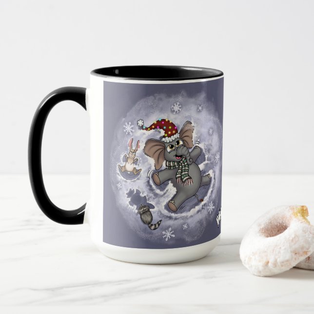 Taza Metalphant Wilbur Nieve Angels Mug (Con donut)