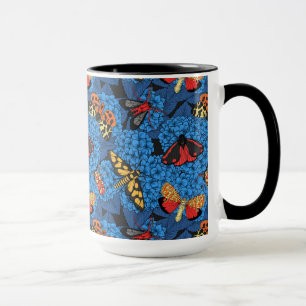 Taza Metas en la hidrangea azul