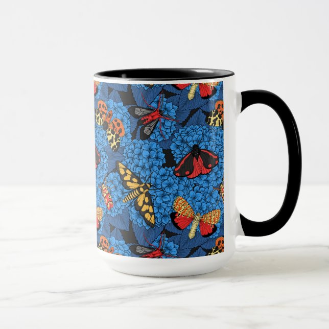 Taza Metas en la hidrangea azul (Derecha)