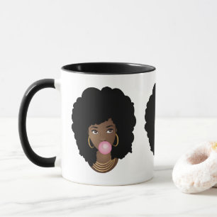 Taza Metas negras del pelotón del Afro el  