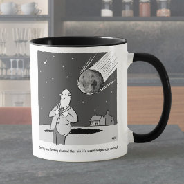 Taza Meteorito Divertido que Golpea la Tierra Desastre