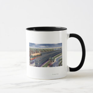 Taza Meteoritos de plata "litoral" en las montañas de