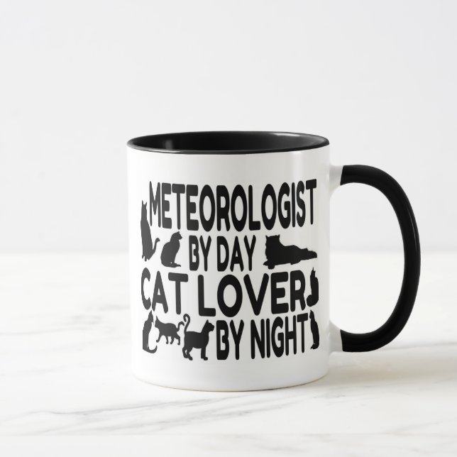 Taza Meteorólogo de Cat Lover (Derecha)