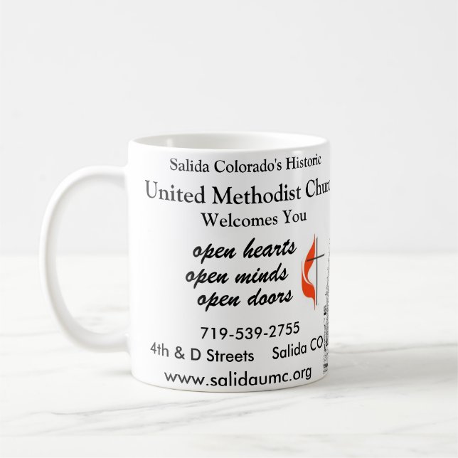 Taza metodista unido de la iglesia (Izquierda)