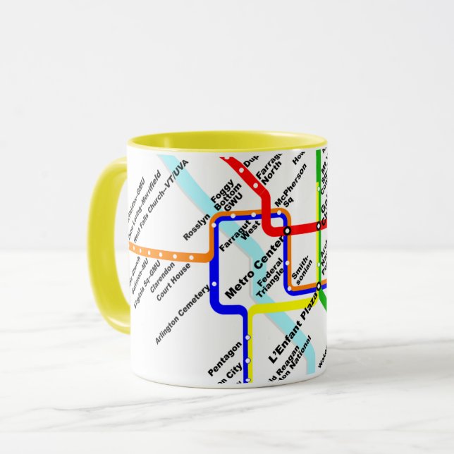 Taza metro de mug Washington center (Anverso izquierdo)
