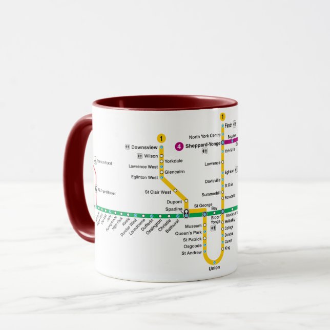 Taza Metro de Toronto (Anverso izquierdo)