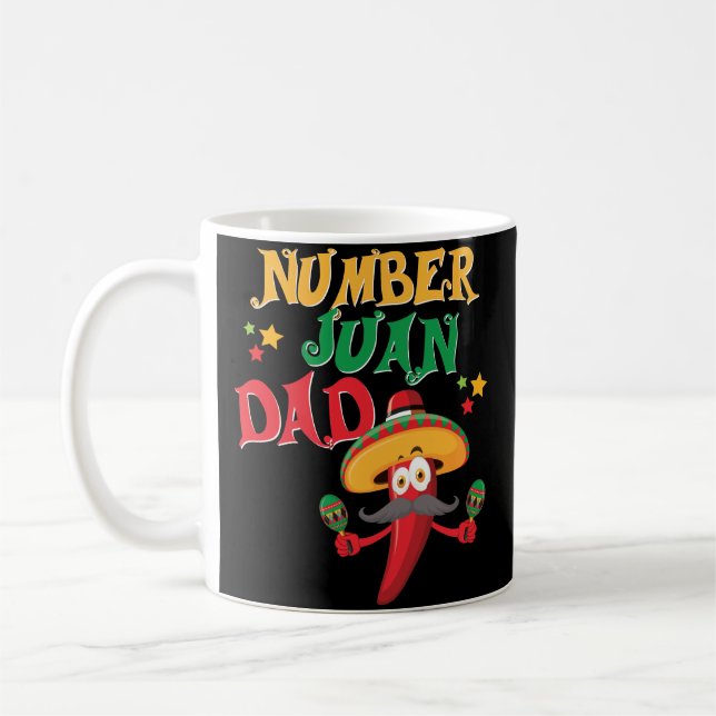 Taza mexicana española divertida del día de padres (Izquierda)