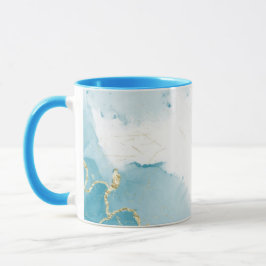 Taza Mezcla azul de mármol Combo
