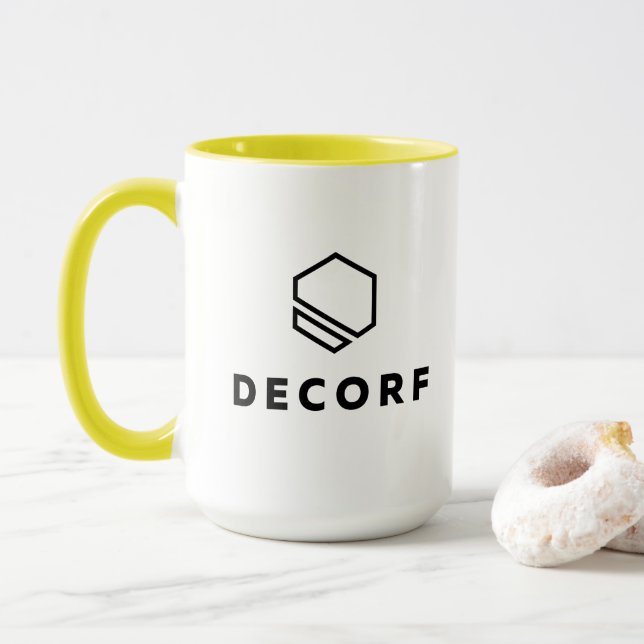 Taza Mezcla combinada - 15 oz, amarillo (Con donut)