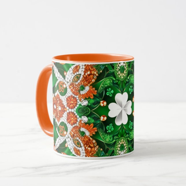 Taza Mezcla combinada con colores irlandeses (Anverso izquierdo)