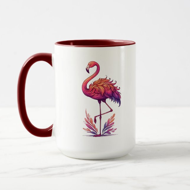 Taza Mezcla de amor de flamenco grande (Izquierda)