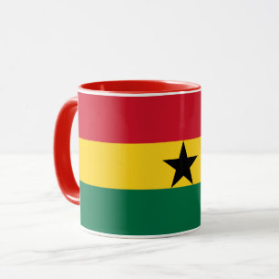 Taza Mezcla de Combo con bandera de Ghana